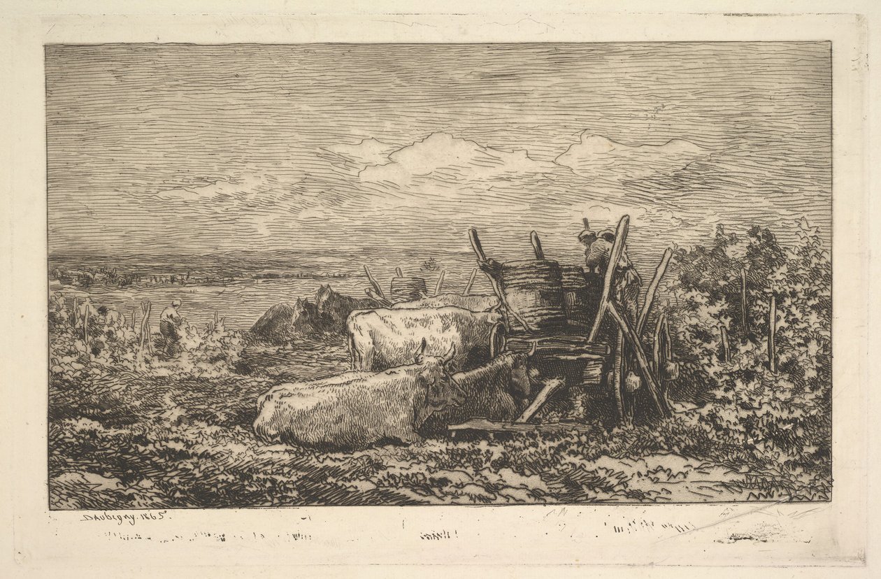 Le Souvenir de la Moisson du Morvan - Charles Francois Daubigny