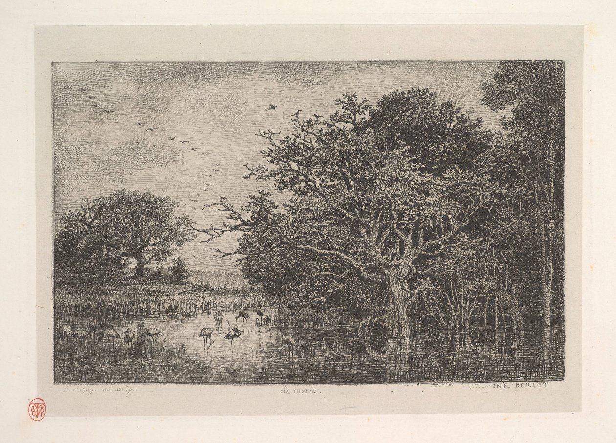 Les Marais, 1851 - Charles Francois Daubigny