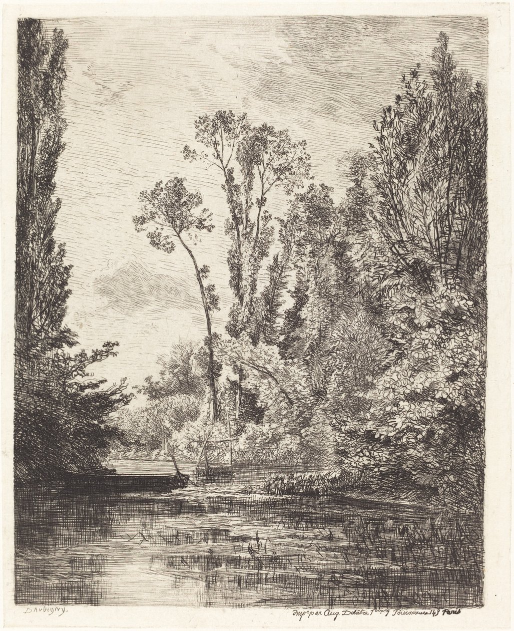 Les Iles vierges à Bezons - Charles Francois Daubigny