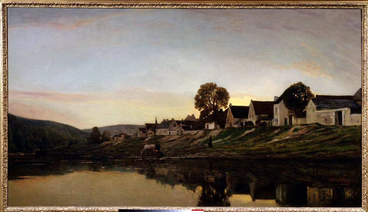 Village près de Bonnieres - Charles Francois Daubigny