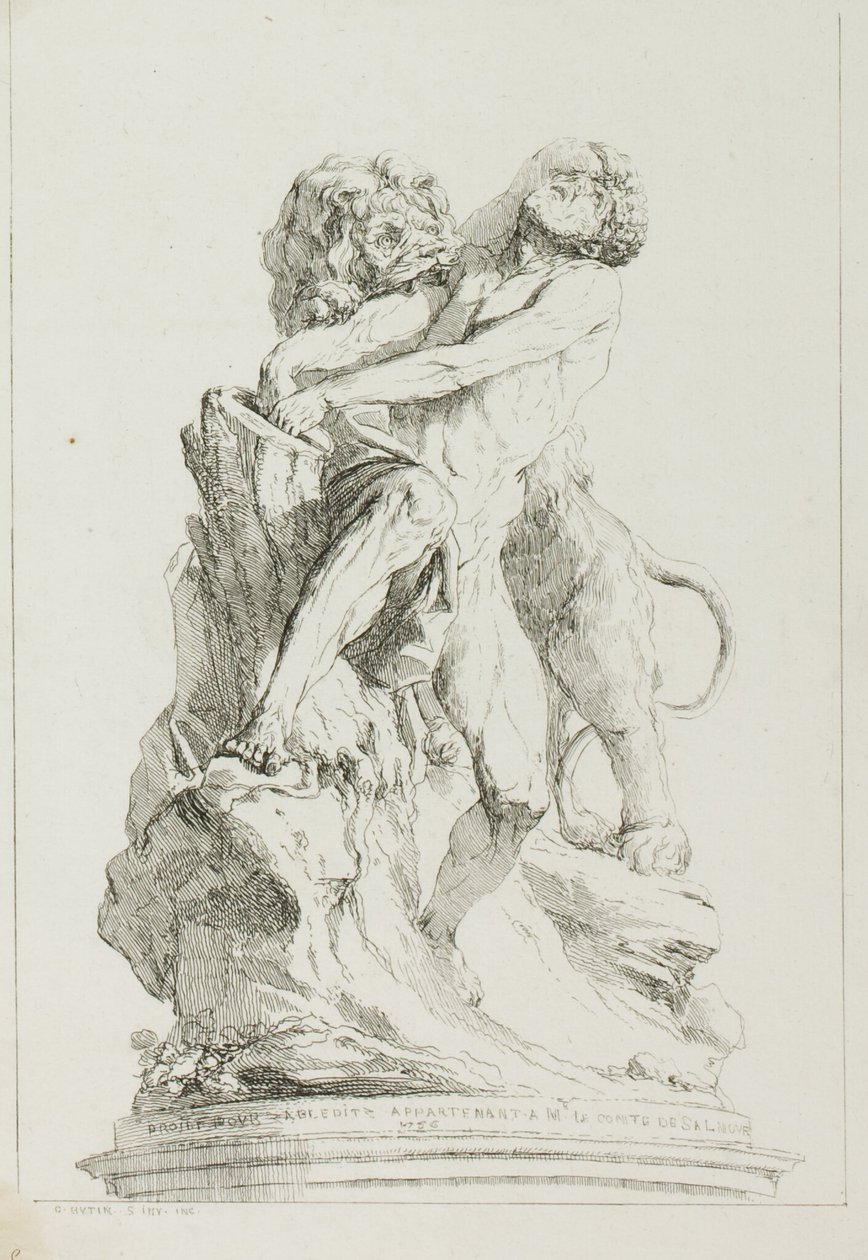 Milo de Croton - Charles-Francois Hutin