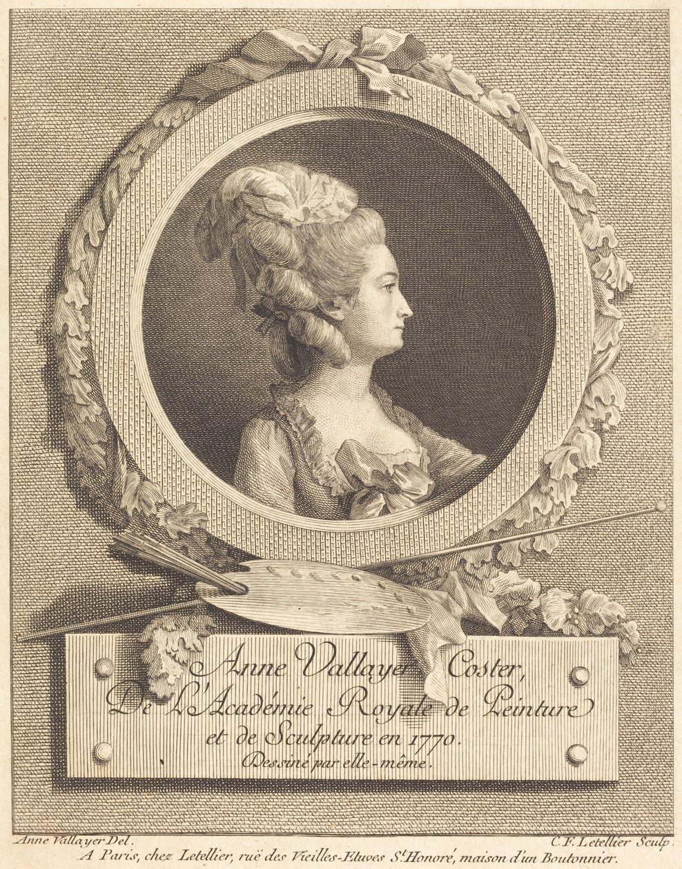 Anne Vallayer-Coster - Charles Francois Le Tellier after Anne Vallayer Coster