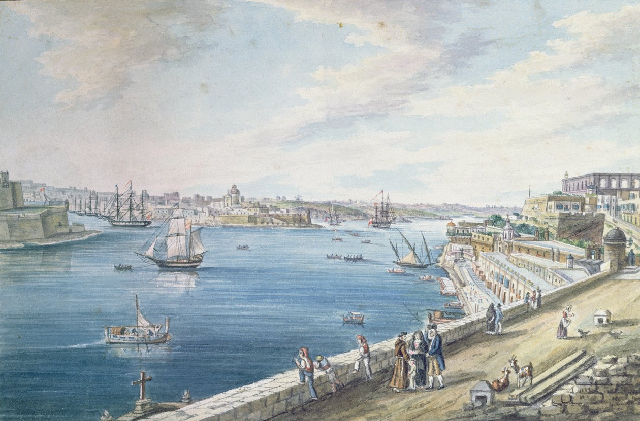Le Grand Port, La Valette, Malte - Charles Frederick de Brocktorff