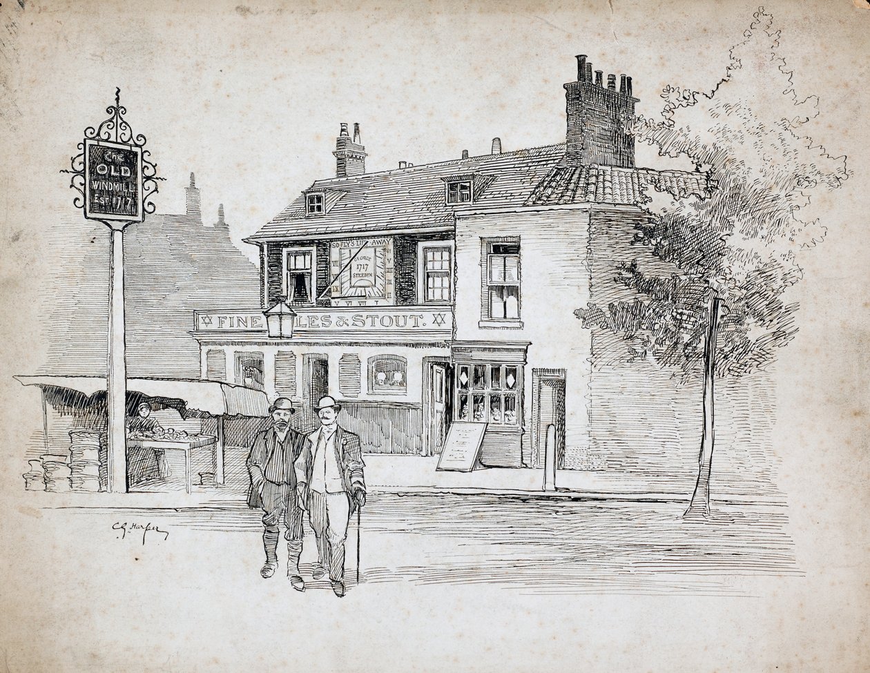 Old Windmill Public House, 214-214 Chiswick High Road, Turnham Green - Charles George Harper