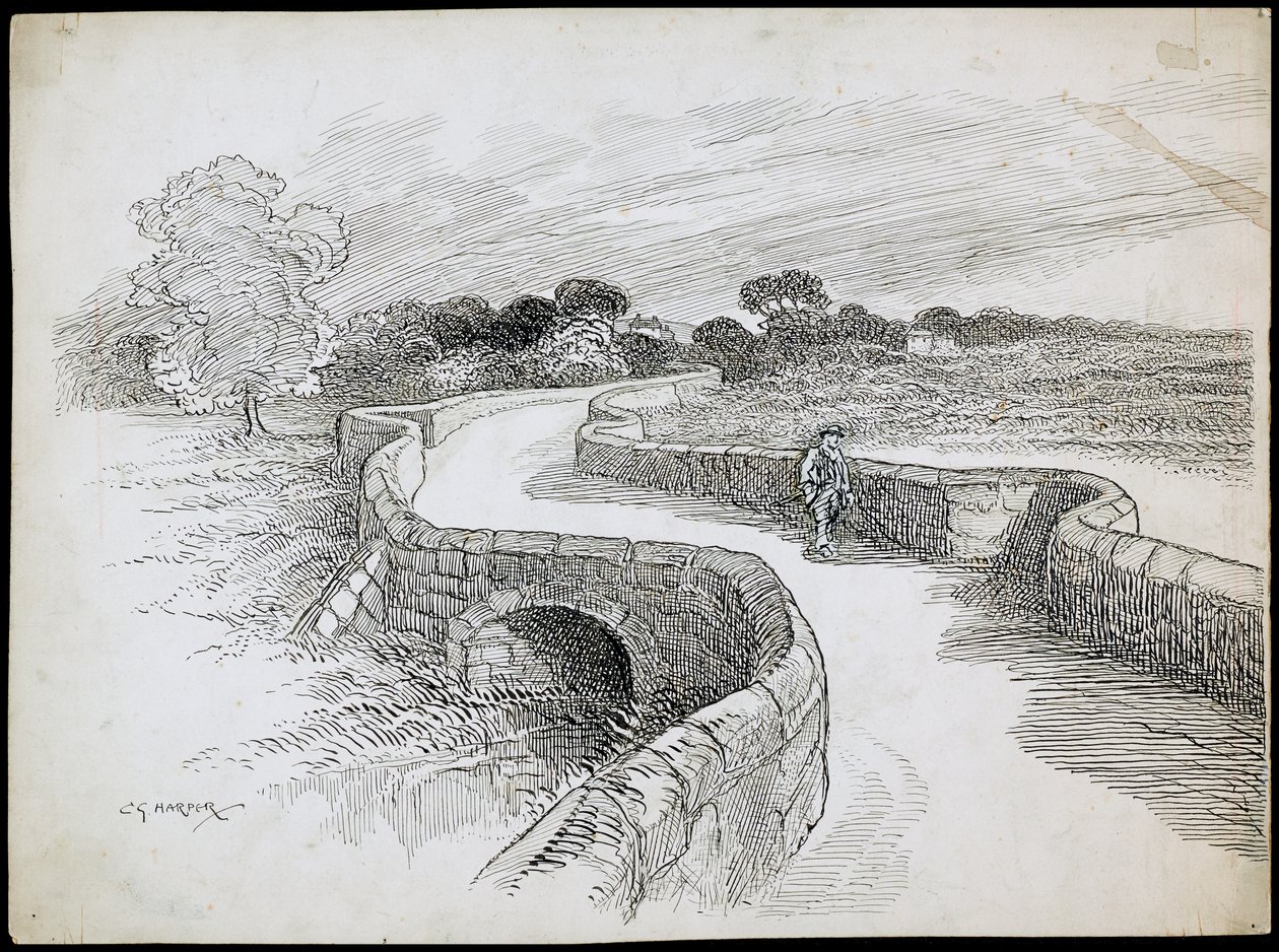 Pont de Swarkestone, Stanton By Bridge, Derbyshire - Charles George Harper