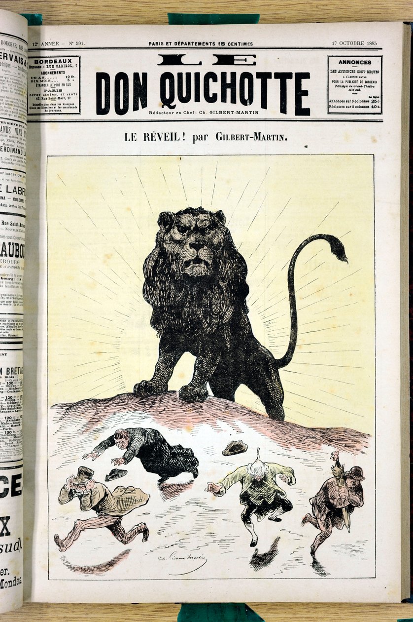 Couverture de "Le Don Quixote", numéro 591, Satirique en Couleurs - Charles Gilbert Martin