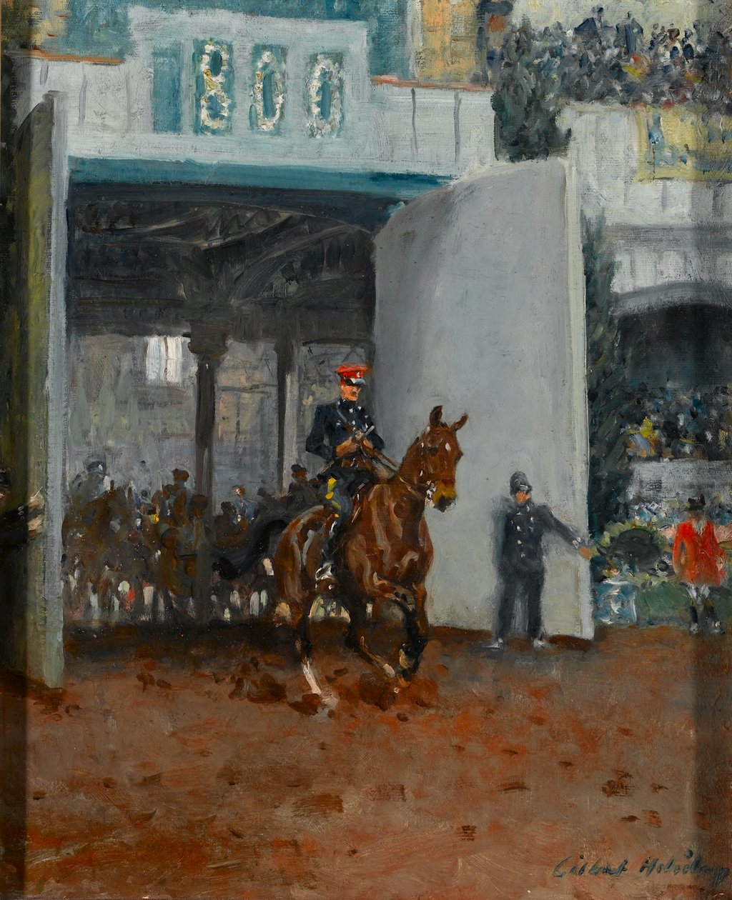 Le début du tournoi royal à Olympia - Charles Gilbert Holiday