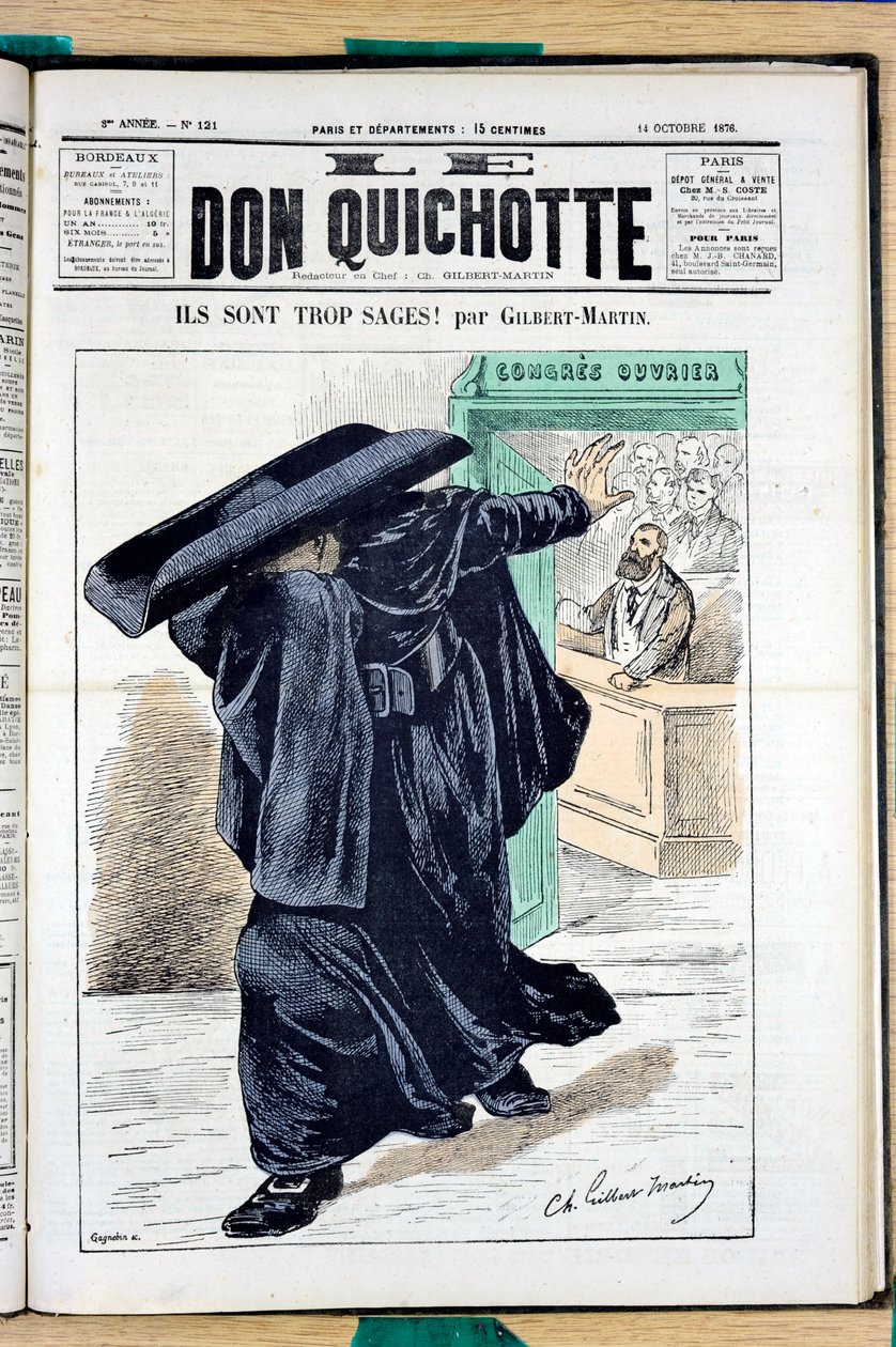 Couverture de "Le Don Quixote", numéro 121, Satirique en Couleurs - Charles Gilbert Martin