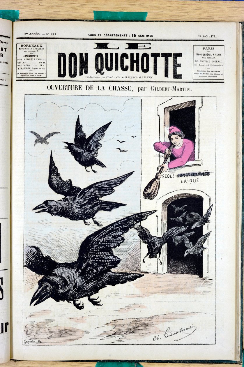 Couverture de "Le Don Quixote", numéro 271, Satirique en Couleurs - Charles Gilbert Martin