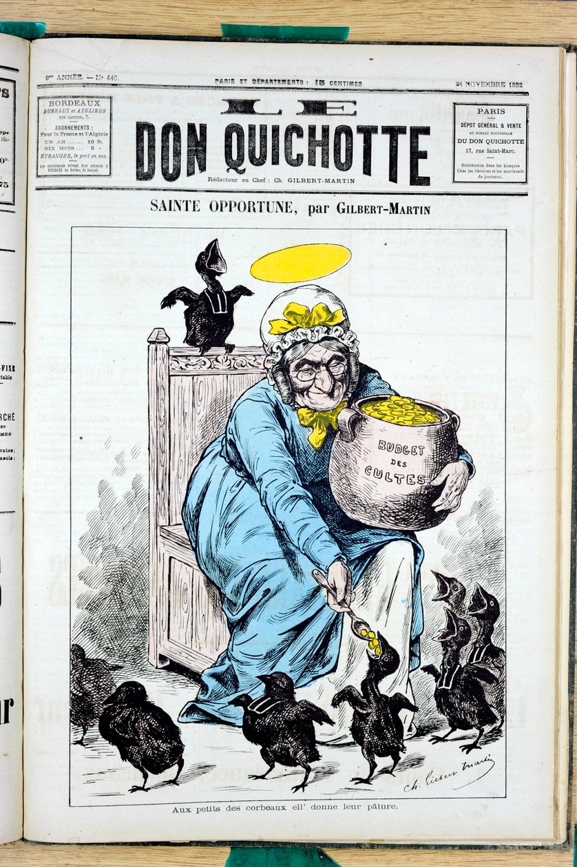 Couverture de "Le Don Quixote", numéro 440, Satirique en Couleurs - Charles Gilbert Martin