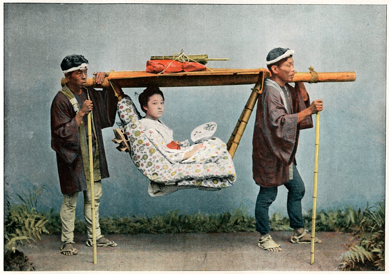 La Kago, Transport du Japon, c1890 - Charles Gillot