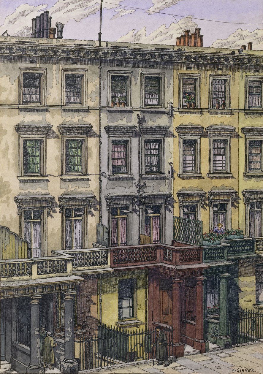 Terrasse de Londres - Charles Ginner