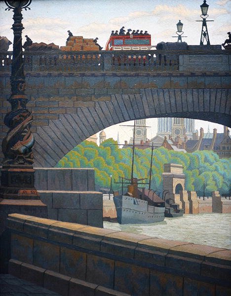 Vieux Pont de Waterloo - Charles Ginner