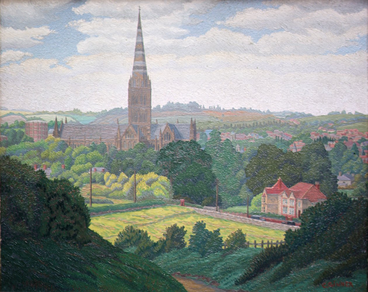 Cathédrale de Salisbury - Charles Ginner
