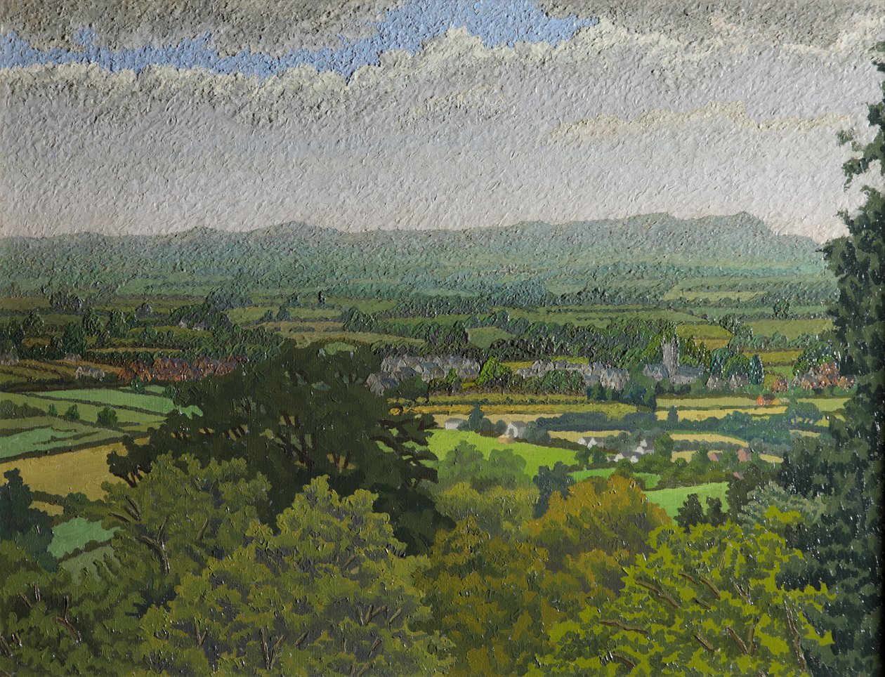 Les collines de Malvern, Worcestershire - Charles Ginner