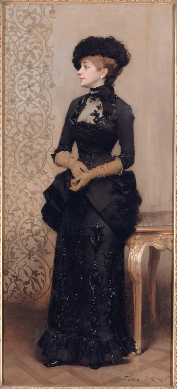 French: Femme aux gants, dite La Parisienne - Charles Giron