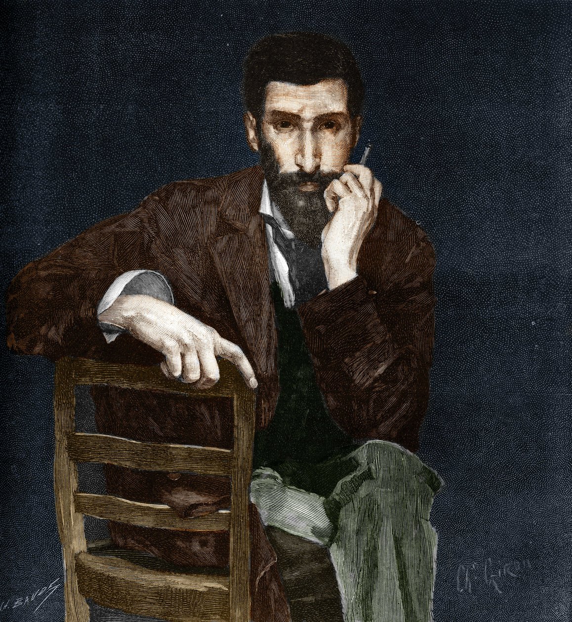 Portrait de Pierre Savorgnan de Brazza (1852-1905), explorateur français - Charles Giron