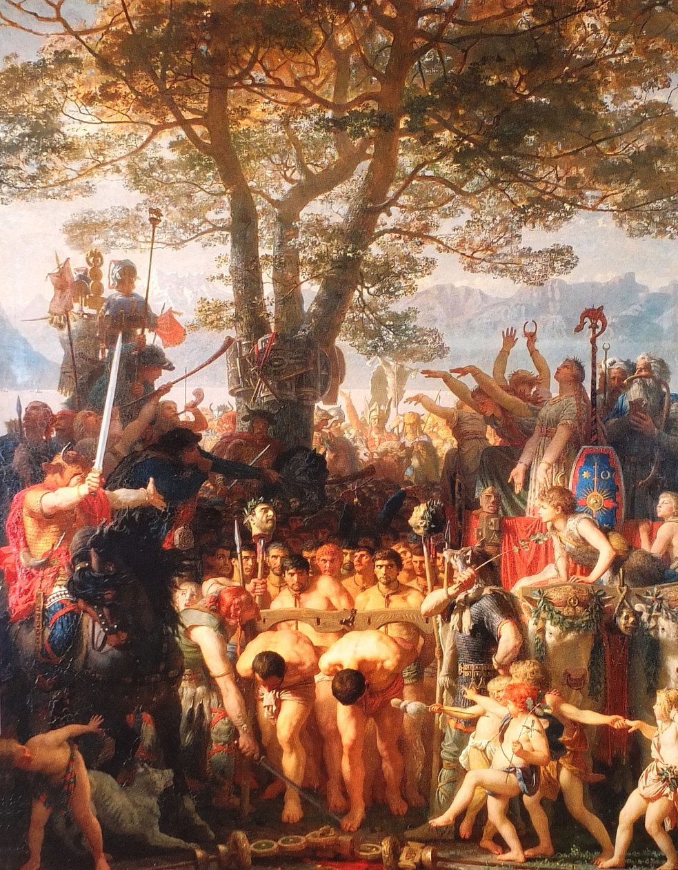 French: Les Romains passant sous le joug Romans Under the Yoke - Charles Gleyre