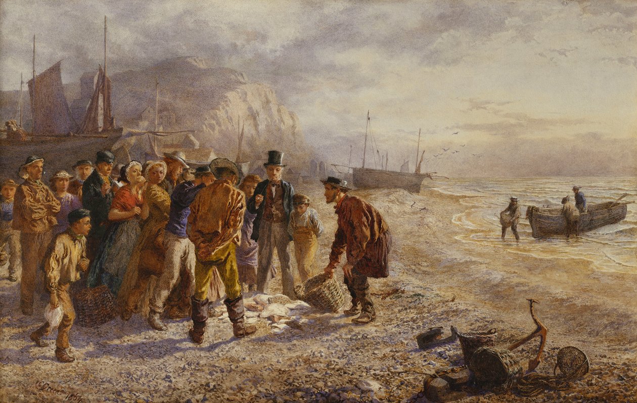 La Vente aux enchères, 1864 - Charles Green