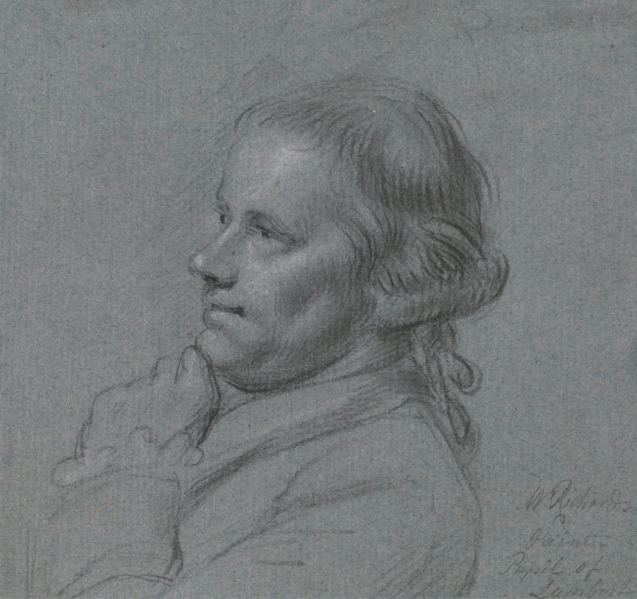 Étude de portrait de John Inigo Richards, R.A. - Charles Grignion