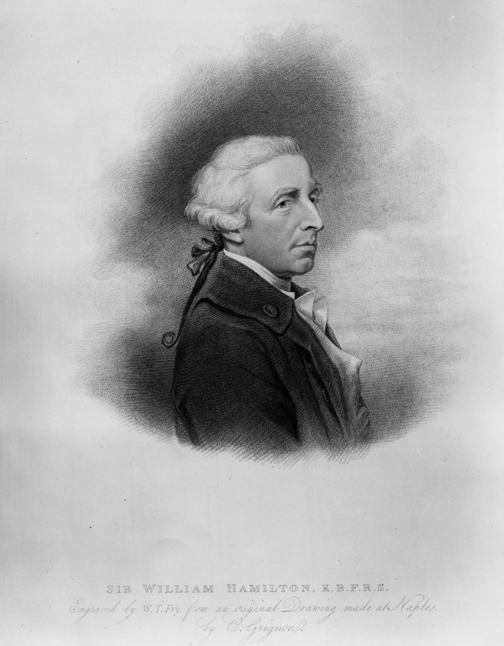 Sir William Hamilton, gravé par William Thomas Fry, 1817 - Charles Grignion