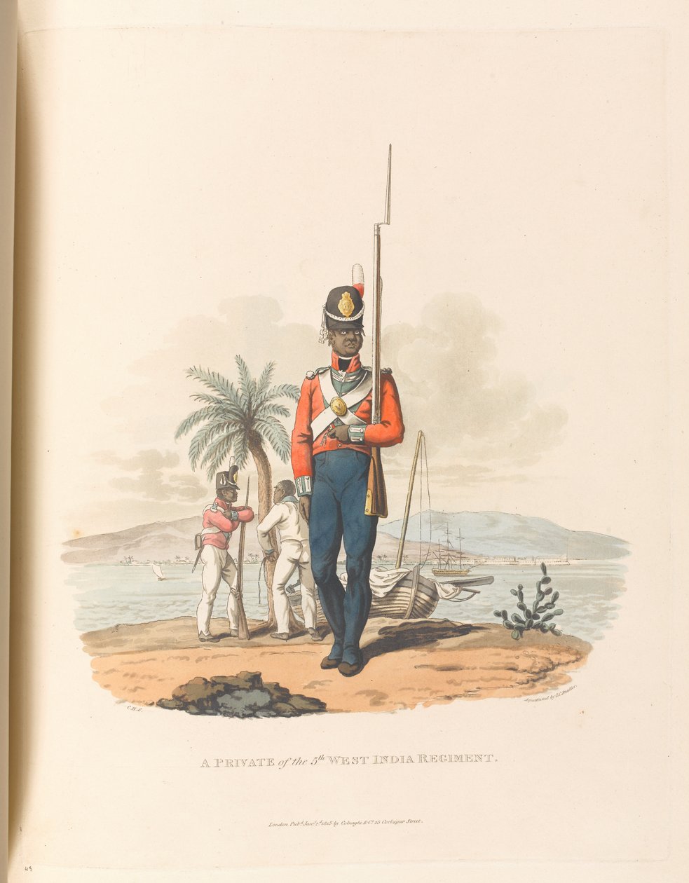 Un soldat du 5e Régiment des Antilles - Charles Hamilton (after) Smith