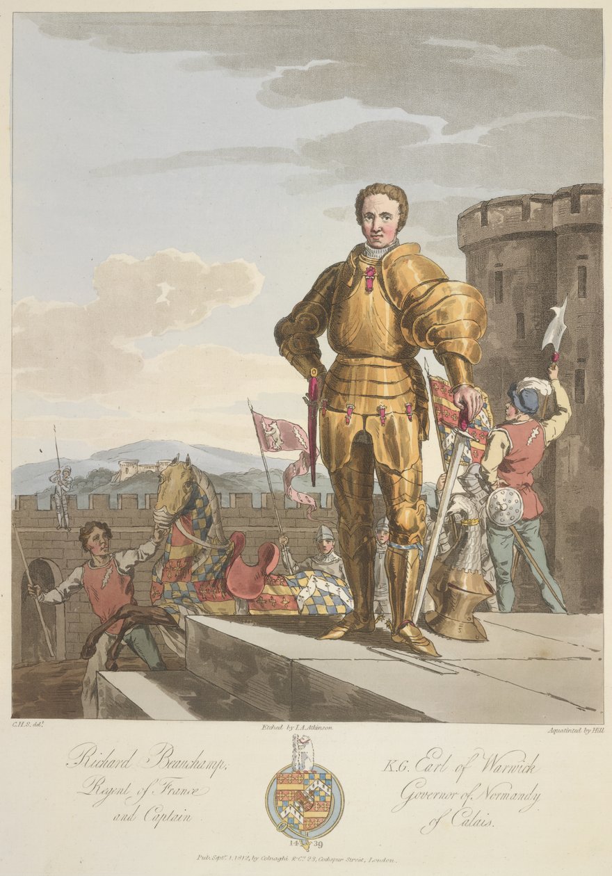 Richard Beauchamp (1381-1439) Comte de Warwick, Anno 1439, illustration de 