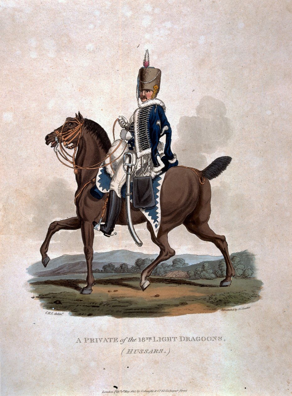 Un soldat des 18e dragons légers (hussards) de 