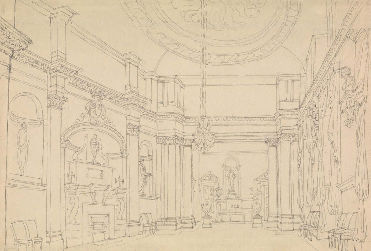 Hall, Easton Neston, Northants - Charles Hamilton Smith