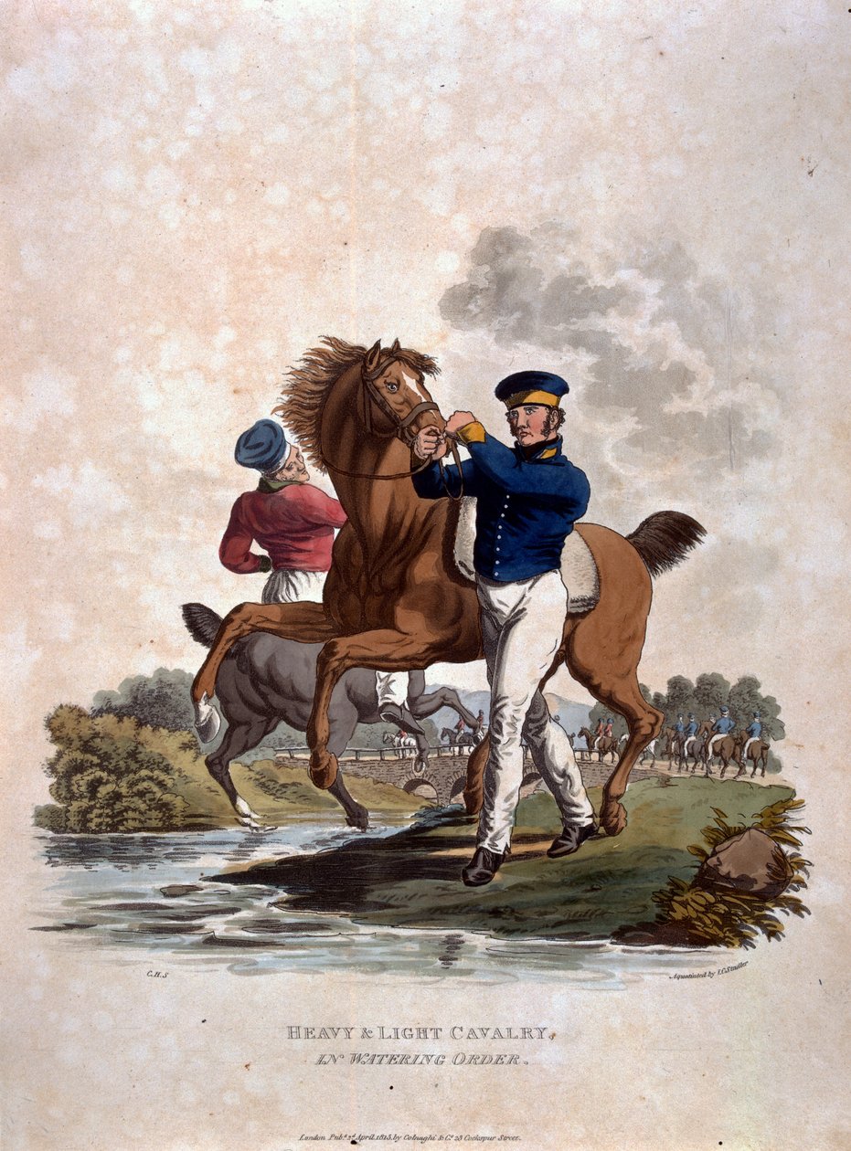 Cavalerie lourde et légère en ordre d