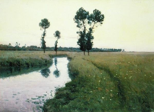 Le chemin le long de la rivière - Charles Harold Davis