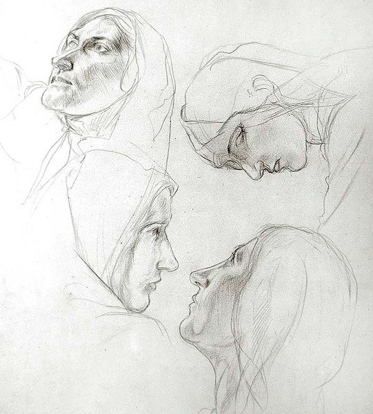 Étude pour les Vierges sages et folles - Charles Haslewood Shannon
