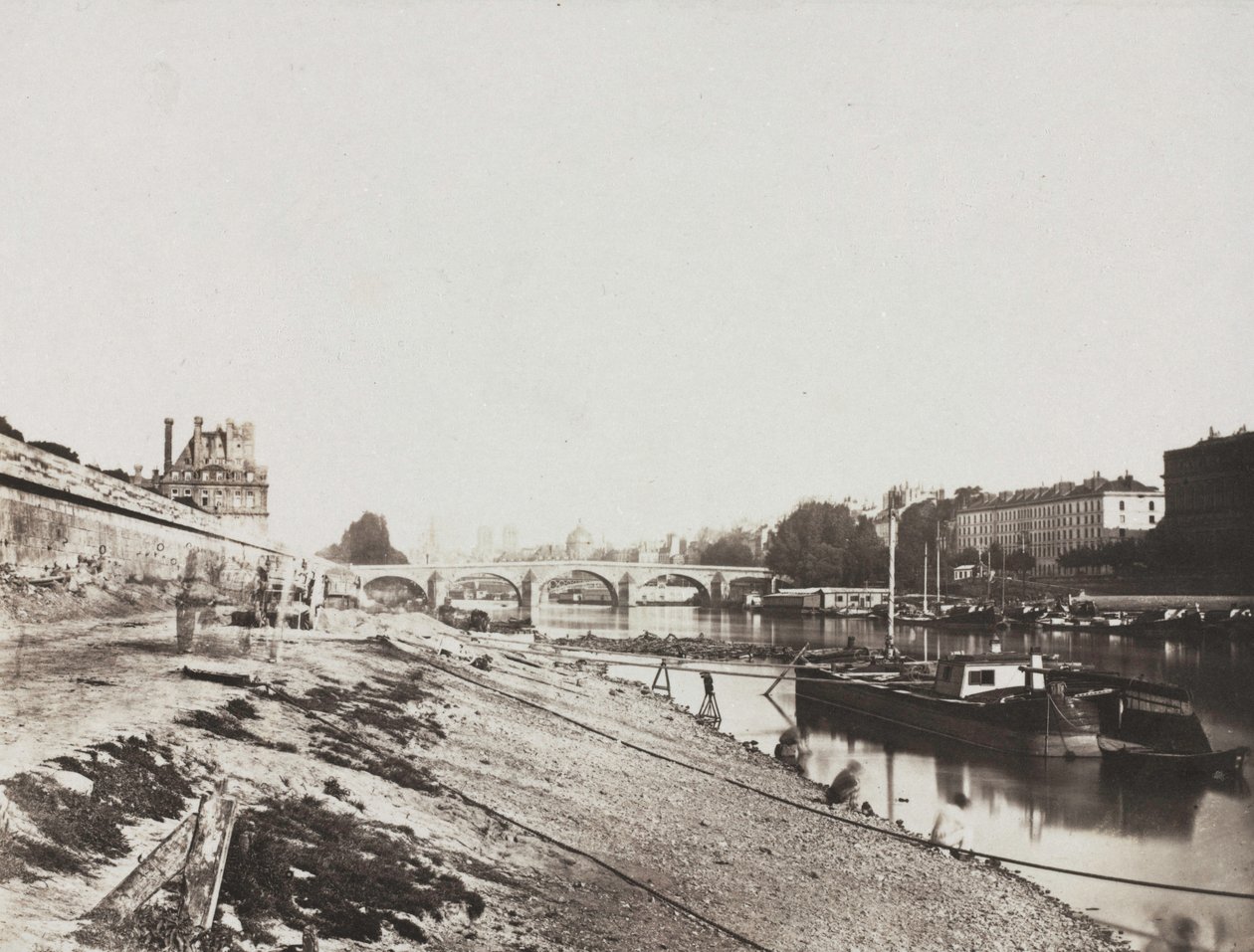 Vue depuis le Pont de la Concorde, 1852 - Charles Henri Plaut