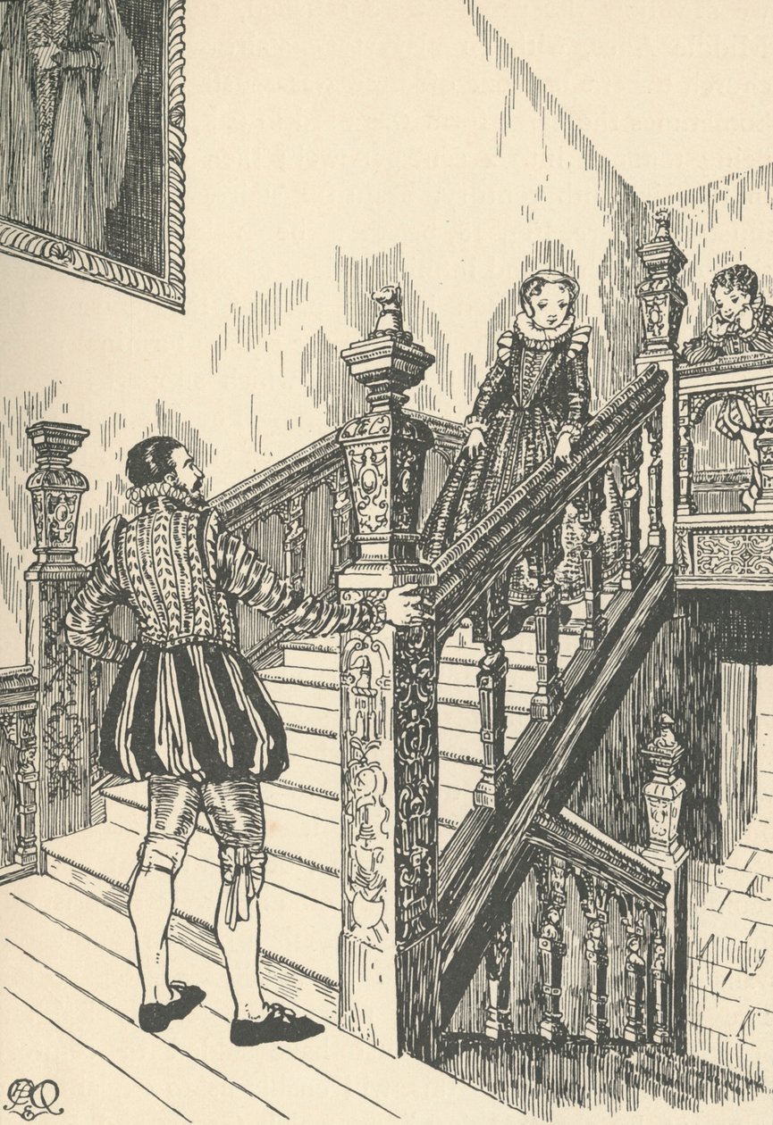 Escalier du 16ème siècle, 1931 - Charles Henry Bourne Quennell