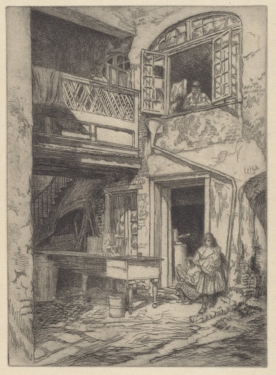Une vieille cour (Nouvelle-Orléans) - Charles Henry White