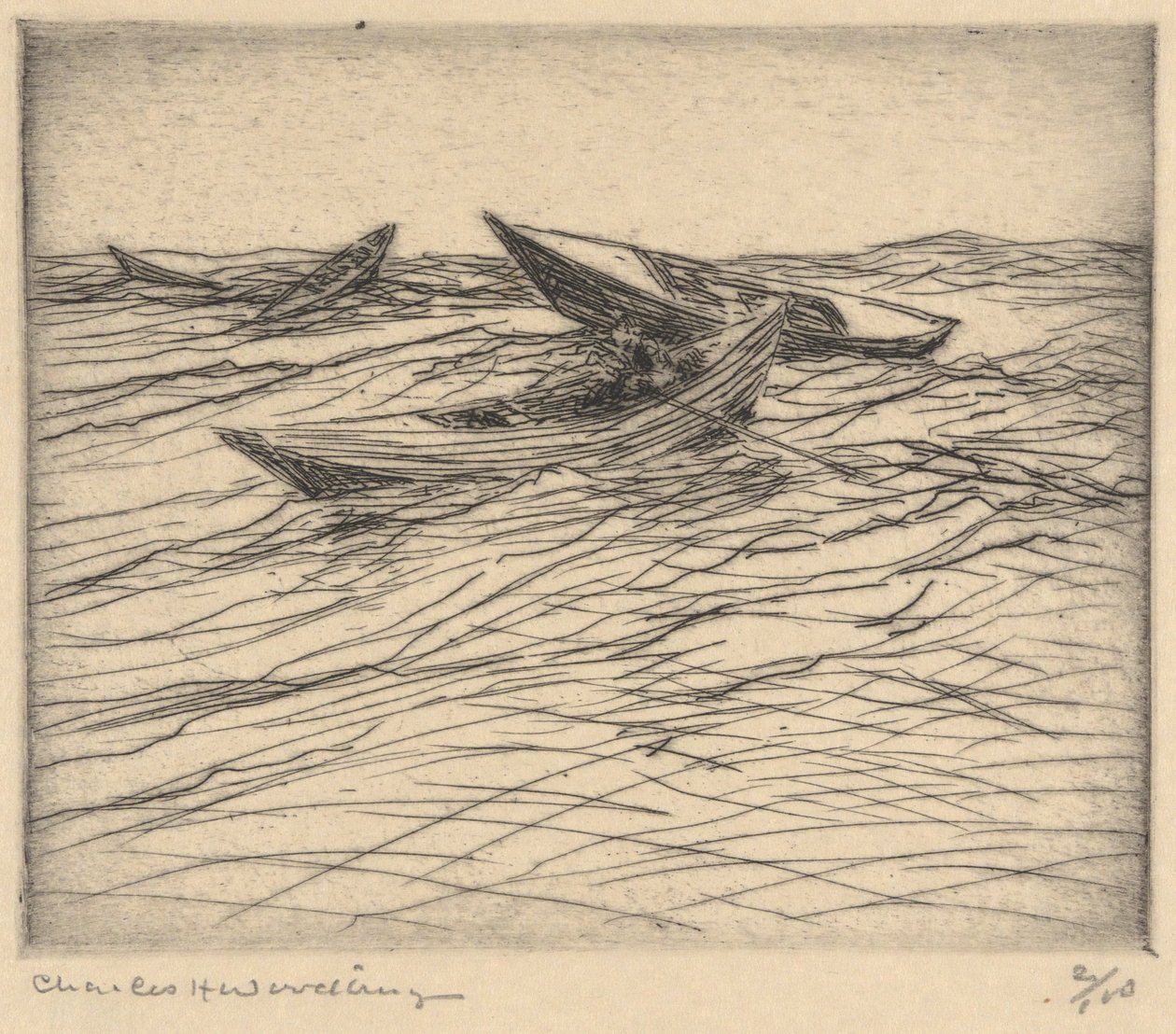 Vague de fond - Charles Herbert Woodbury