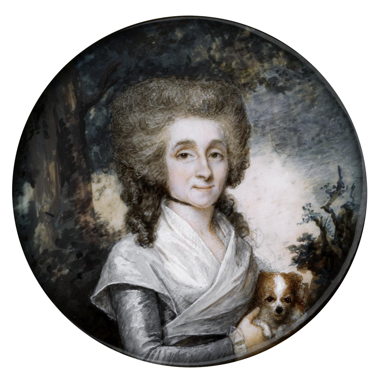 Boîte avec portrait de femme - Charles Hénard