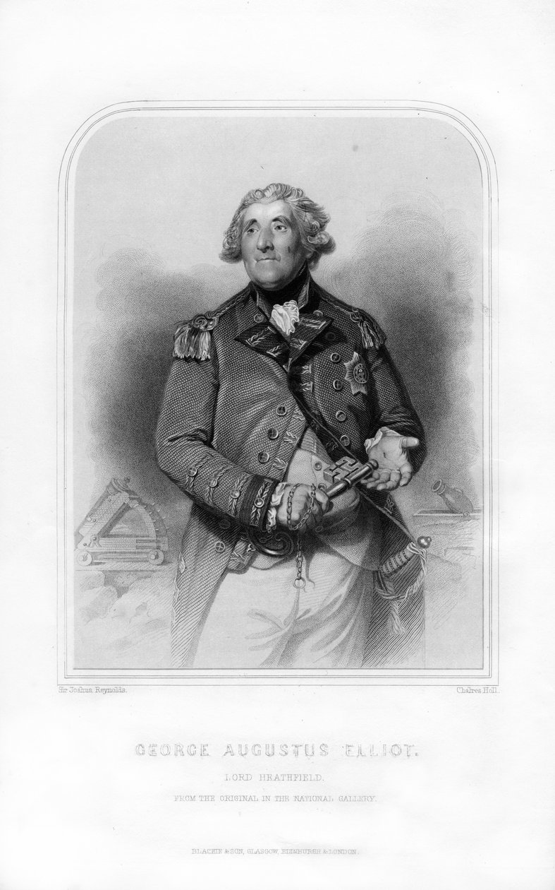 George Augustus Eliott, 1er baron Heathfield, soldat écossais et gouverneur de Gibraltar, 1870 - Charles Holl