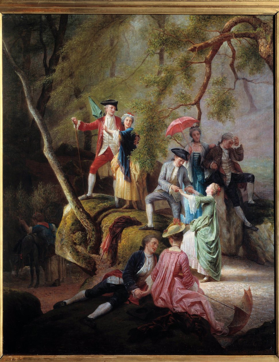 Divertissement champêtre Scène galante lors d