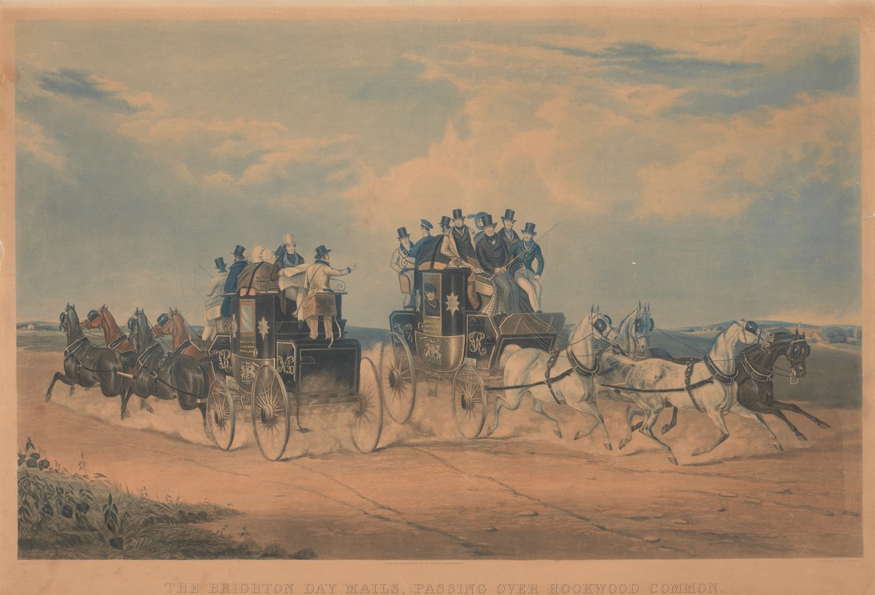 Coaching : Les courriers de jour de Brighton, passant par Hookwood Common - Charles Hunt