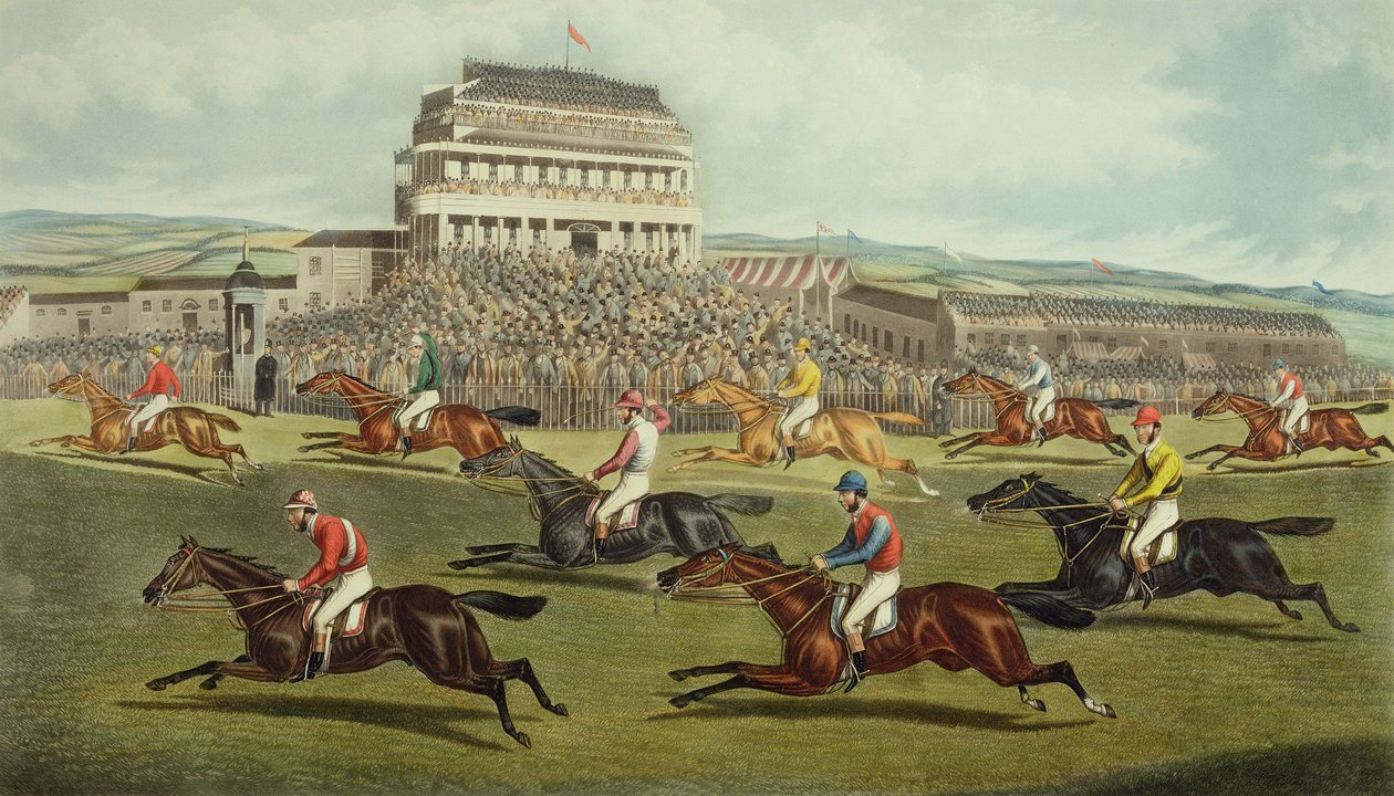 Le Grand National de Liverpool - Arrivée, publié en 1872 - Charles Hunt