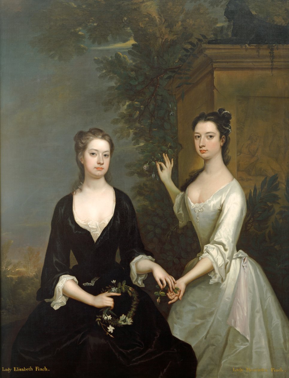 Lady Henrietta et Lady Elizabeth Finch, vers 1732 - Charles Jervas