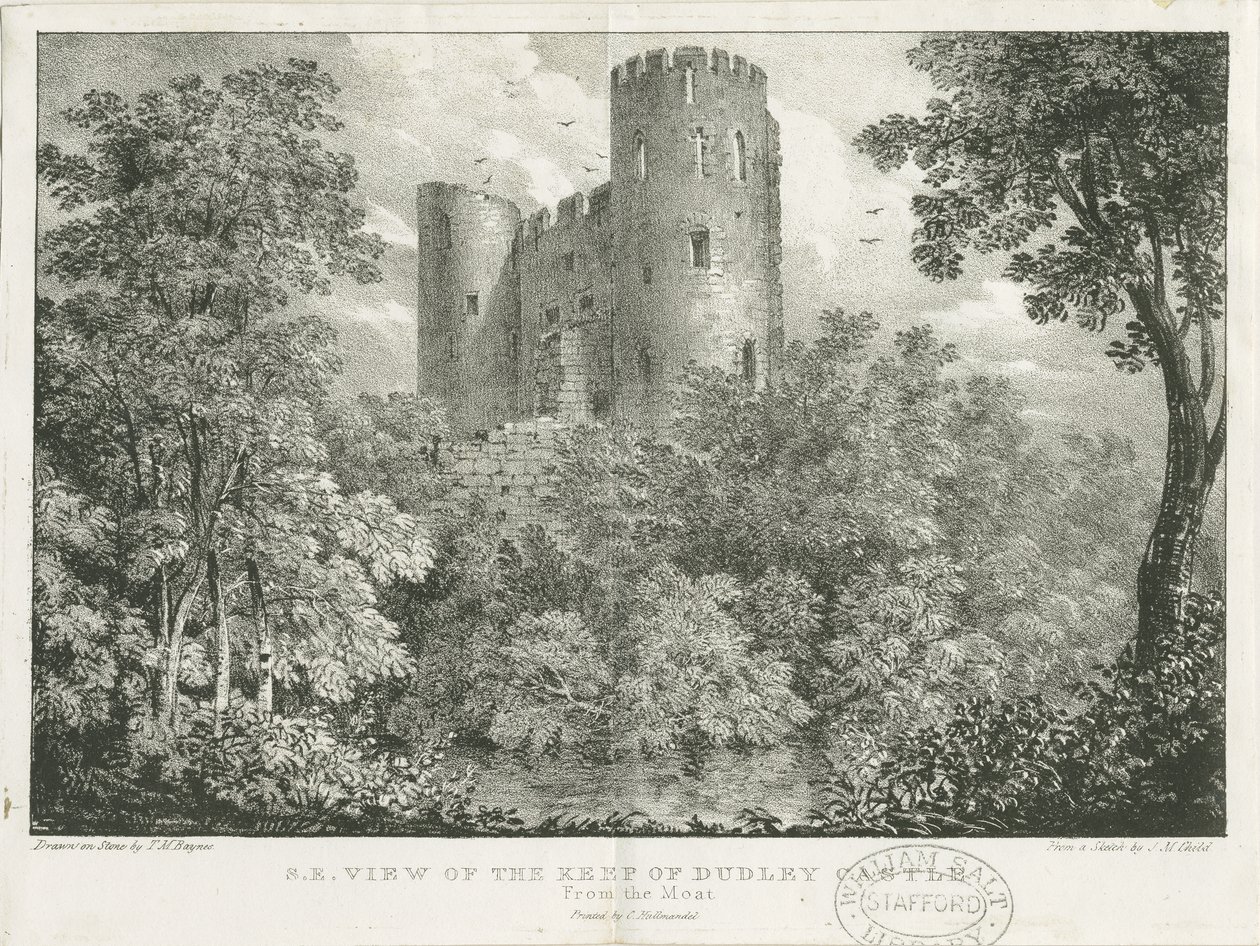 Château de Dudley - Le Donjon - Charles Joseph Hullmandel