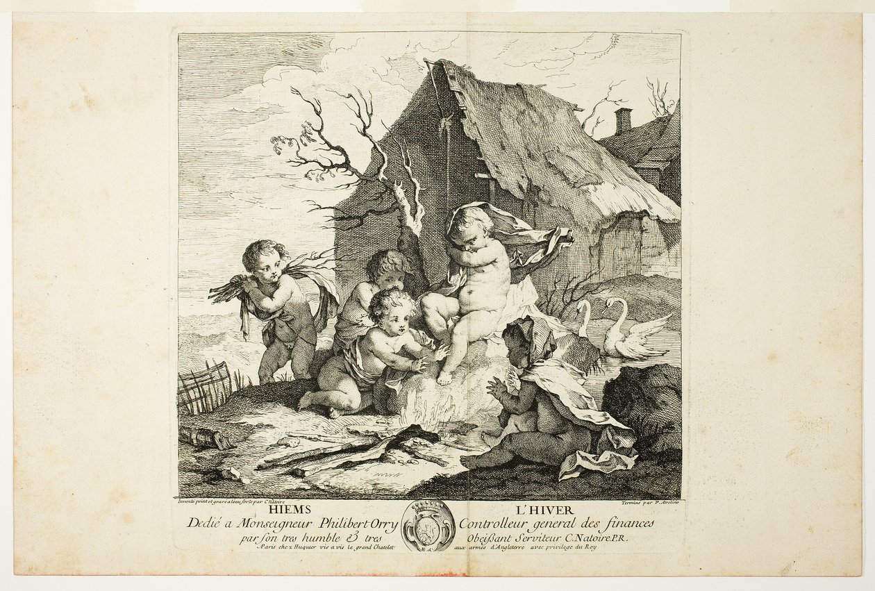 Hiver, planche quatre de Les Quatre Saisons - Charles Joseph Natoire