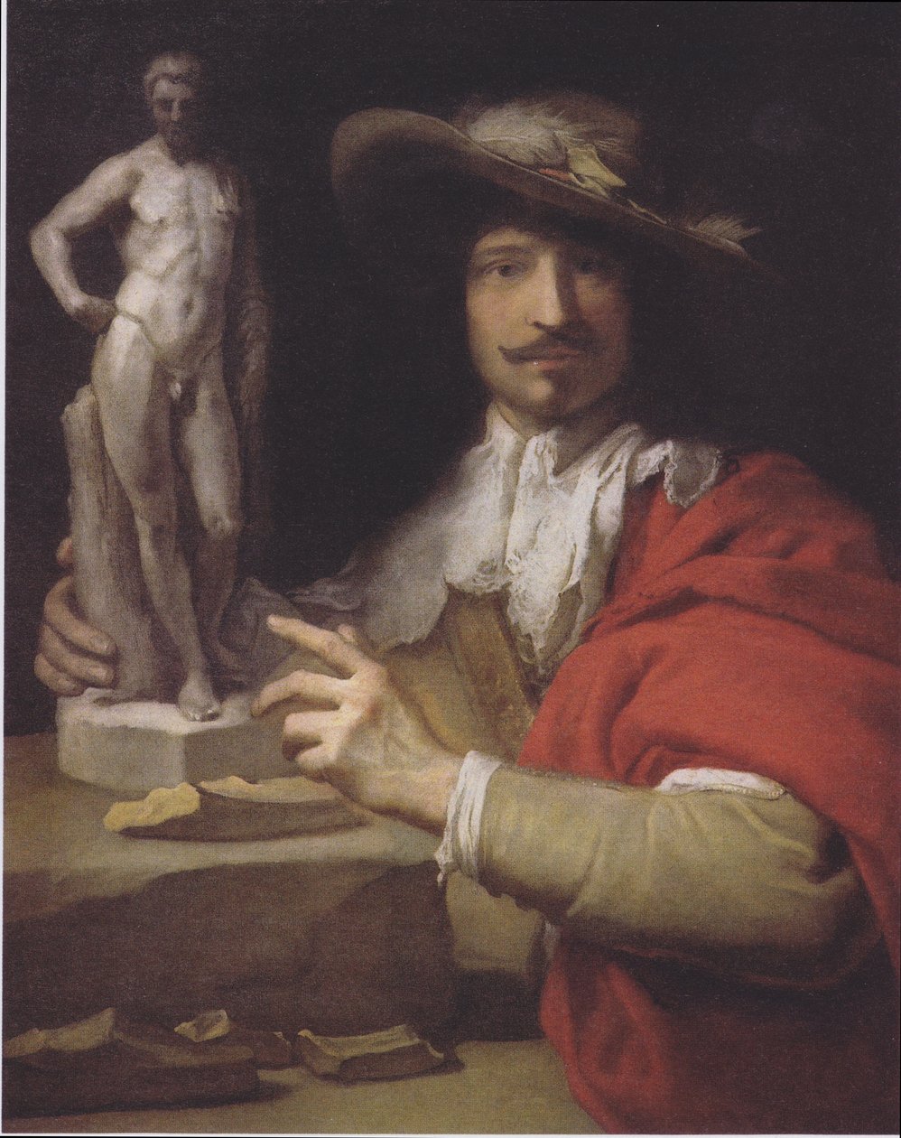 Allemand : Porträt des Bildhauers Nicolas le Brun Portrait du sculpteur Nicolas Le Brun - Charles Le Brun