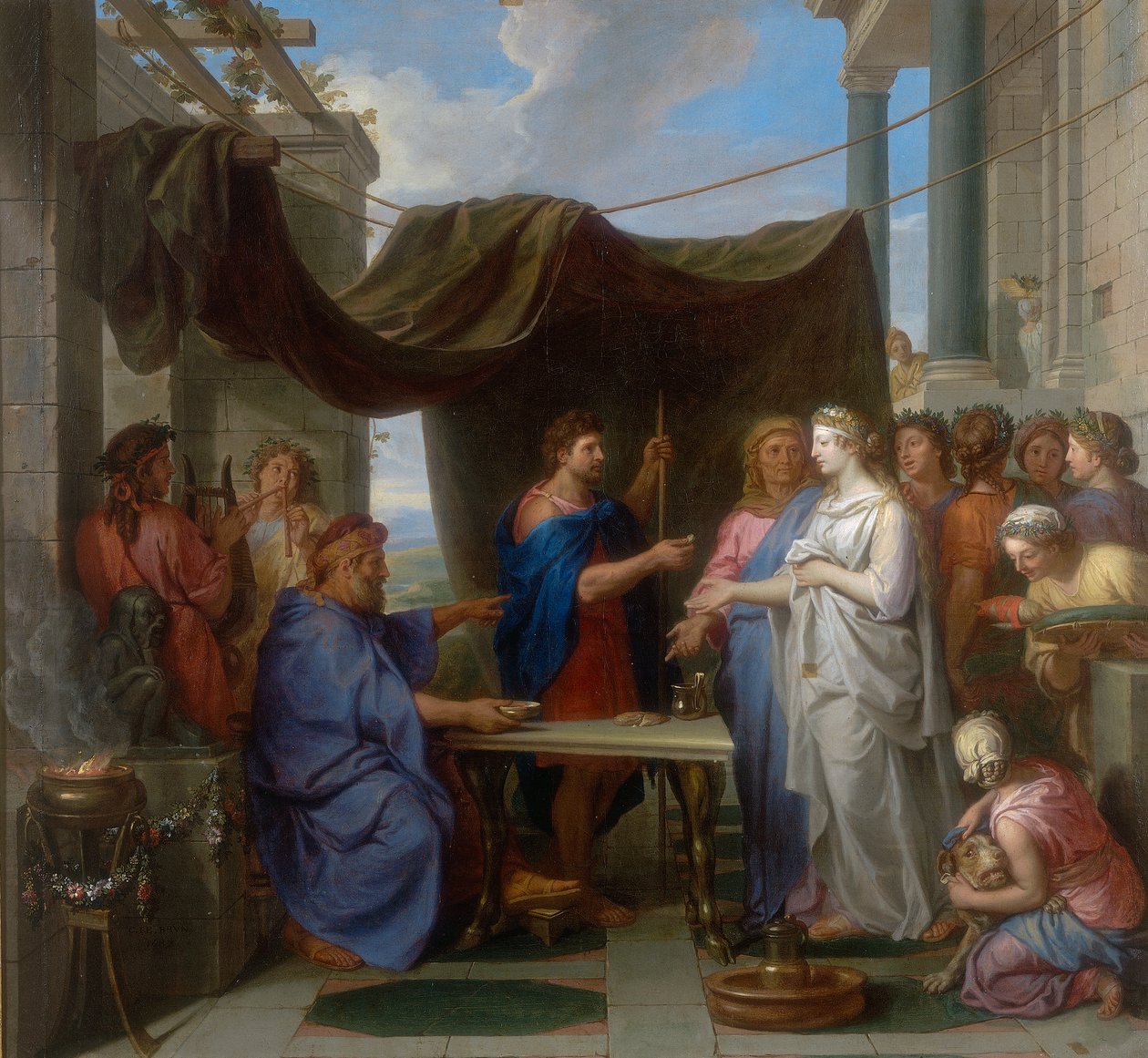 Mariage de Moïse et Séphora, œuvre de Charles Le Brun, conservée à la Galleria Estense de Modène - Charles Le Brun