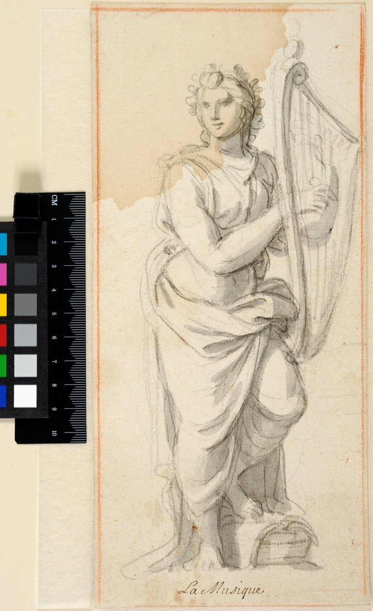 Musique. Projet pour une statue - Charles Le Brun