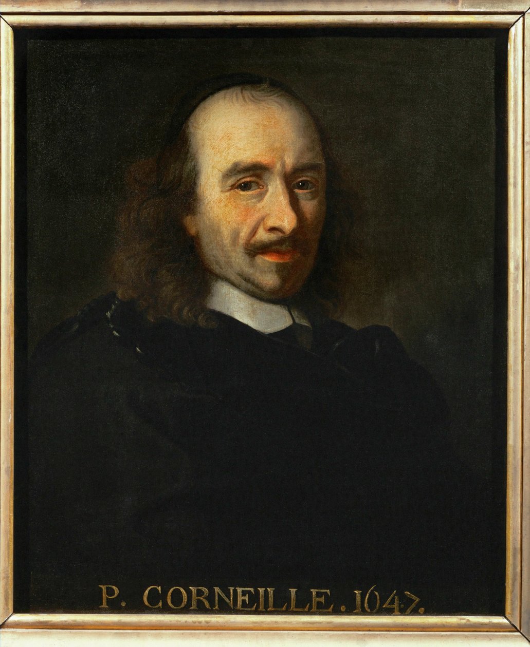 Poet Pierre Corneille … (painting on canvas) - Charles Le Brun