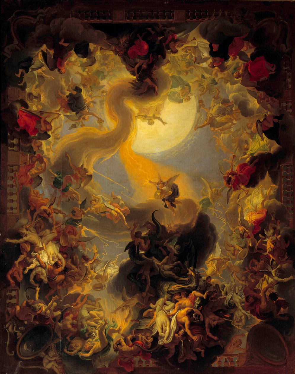 La chute des anges rebelles - Charles Le Brun