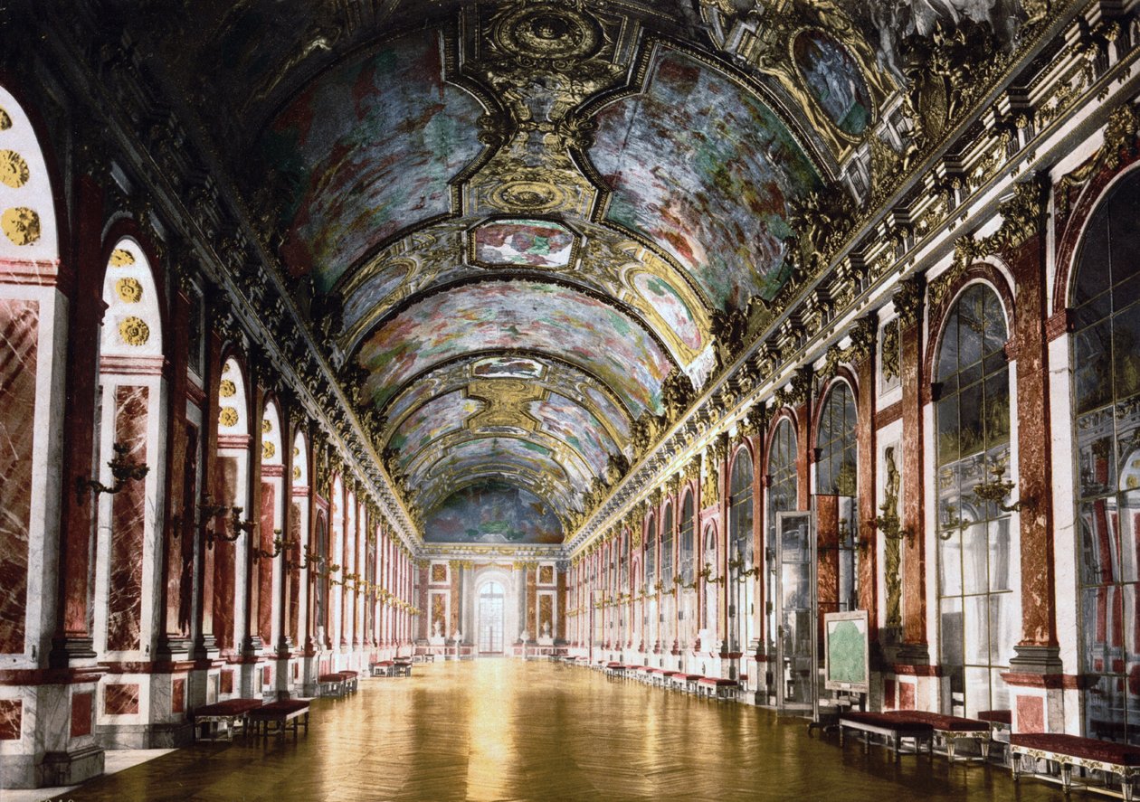 Galerie des Glaces à Versailles - Charles & Le Vau Louis (1612-70) Le Brun